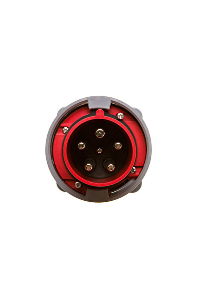 PCE Mufă de bord 63A 5P 400V roșu IP67 POWER TWIST 635-6