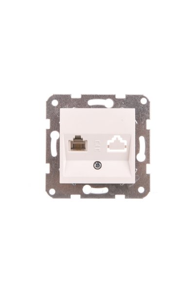 PANASONIC Viko KARRE Mufă telefon 1xRJ11 alb (90967013)