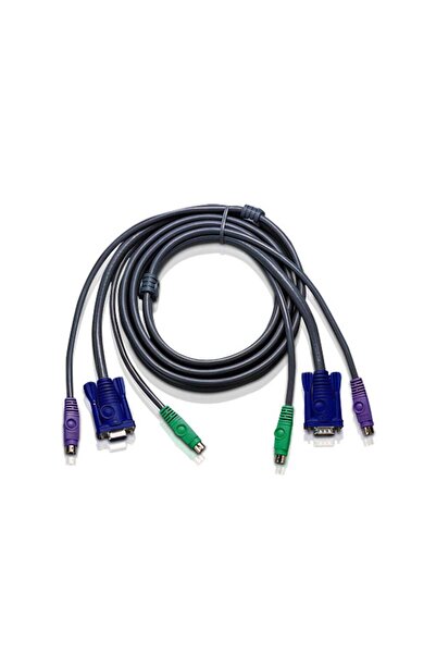 Aten Cablu 2L-1003P/C 2x SVGA+Tastatură+Mouse 3.0m
