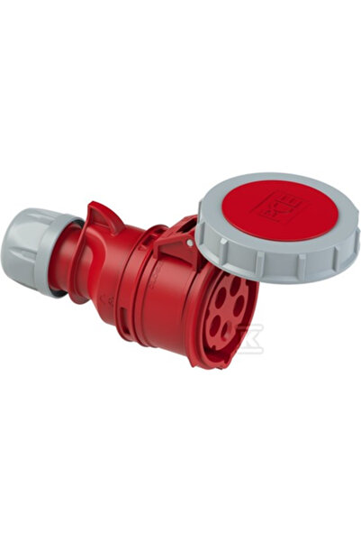 PCE Priză portabilă 32A 5P 400V roșu IP67 SHARK 2252-6