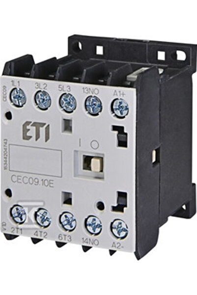ETI Polam Contactor miniatural 9A 3P 230V AC 1Z 0R CEC09.10 230V-50/60HZ 0046...