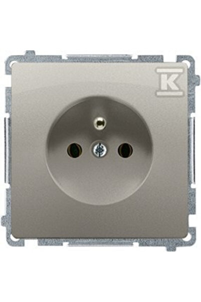 Kontakt-Simon Simon Basic Soclu unic, conectori rapizi, satin BMGZ1C.01/29