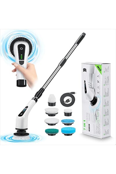 OEM Perie rotativă electrică 7 în 1, 7 capete interschimbabile, 2 viteze regl...