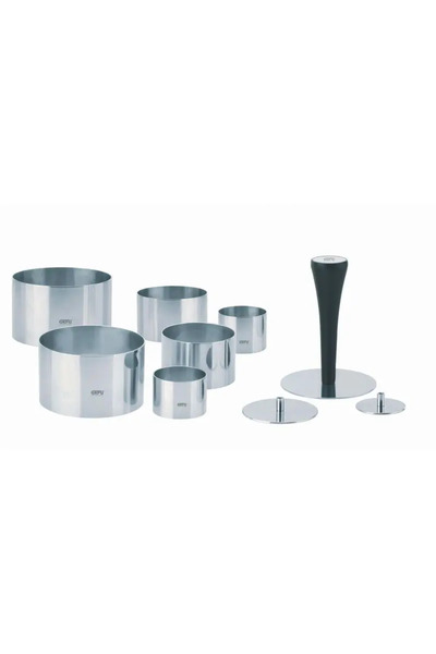 GEFU Set de inele pentru alimente, 10 piese Inox