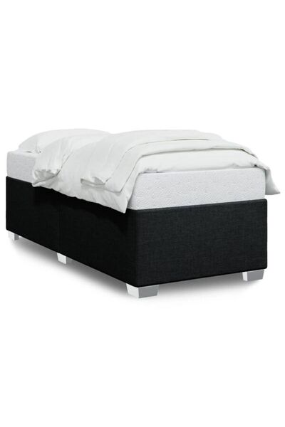 vidaxl Cadru de pat fără saltea, material textil negru 80 x 200 cm