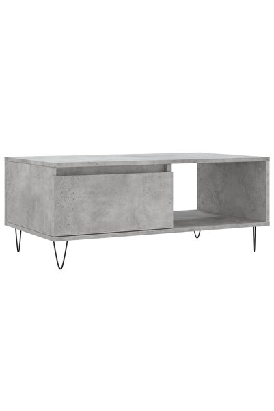 vidaxl Măsuță de cafea, gri beton, 90x50x36,5 cm, lemn compozit