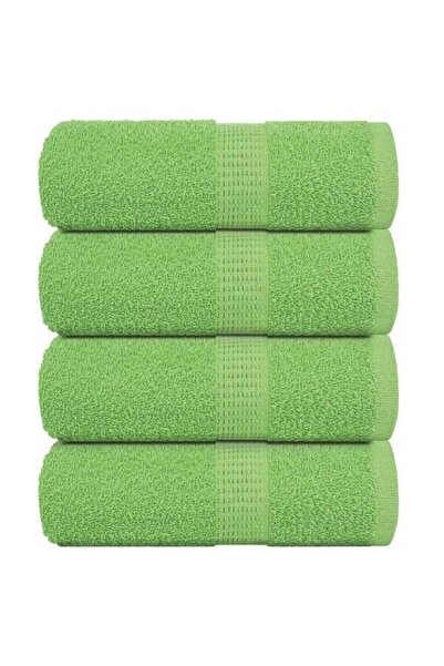 vidaxl Prosoape de baie, FROGN, 4 bucăți, verde măr, 30 x 30 cm, 360 g/m²