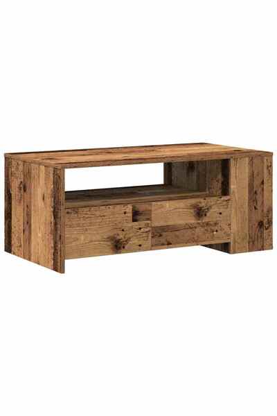 vidaxl Masă de cafea Lemn Vechi 102 x 55 x 43,5 cm Lemn compozit