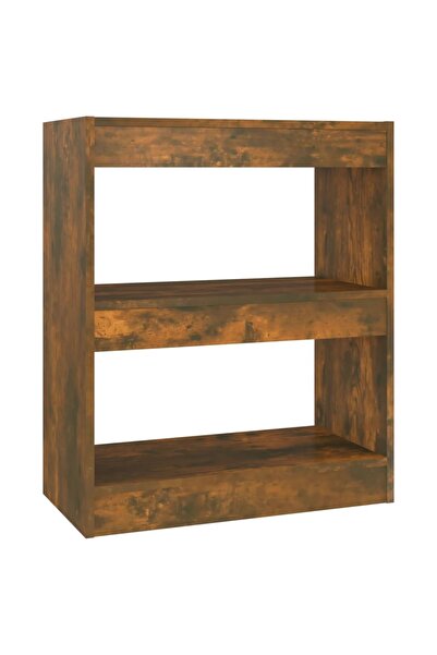 vidaxl Bibliotecă/Separator cameră, stejar fumuriu, 60x30x72 cm, PAL