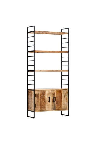 vidaxl Bibliotecă cu 4 rafturi 80x30x180 cm lemn masiv mango nefinisat