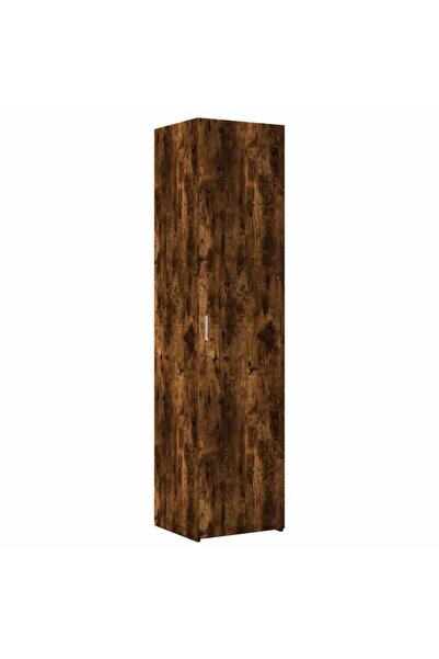 vidaxl Dulap înalt, stejar afumat, 45 x 42.5 x 185 cm, lemn prelucrat