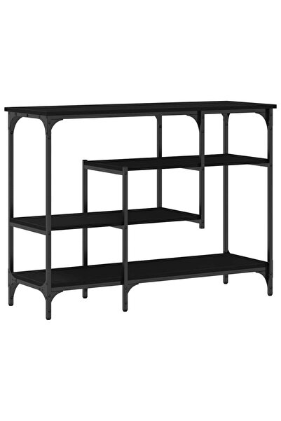 vidaxl Masă de Consolă cu raft Stejar negru 100 x 35 x 75 cm