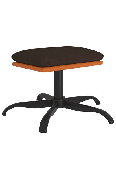 vidaxl Taburet, maro, 60x60x36 cm, textil și piele ecologică