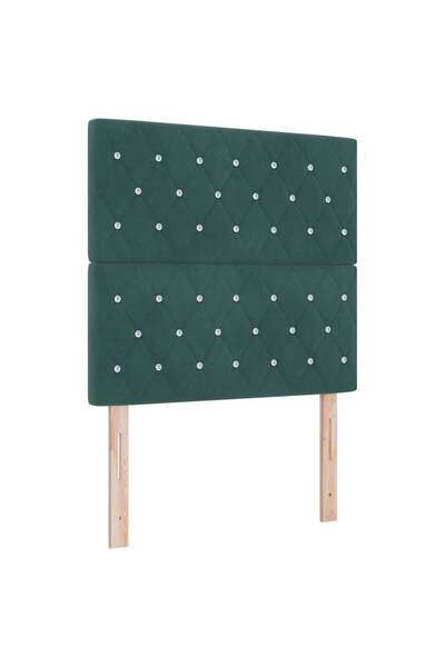 vidaxl Tăblie cap Verde deschis gri 100 cm Catifea
