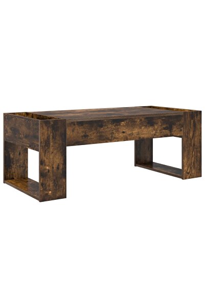 vidaxl Masă de cafea Stejar fumuriu 110 x 50 x 41 cm Lemn compozit