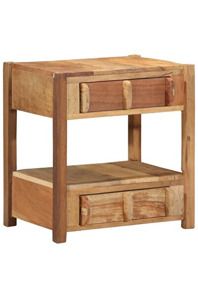 vidaxl Masă laterală Maro 43 x 32 x 46 cm Lemn recuperat masiv