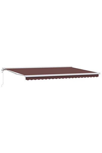 vidaxl Copertină retractabilă automată, maro, 500 x 300 cm