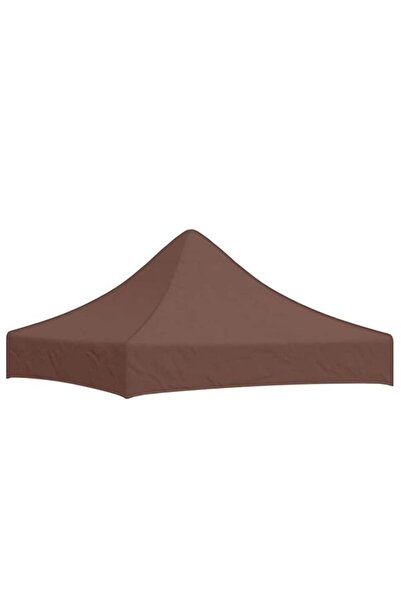 vidaxl Acoperiș cort de petrecere, maro, 2 x 2 m, 270 g/m²