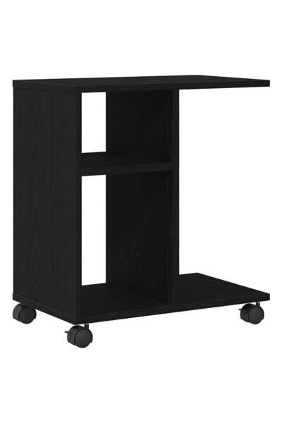 vidaxl Masă laterală Stejar negru 50 x 30 x 55 cm Lemn compozit