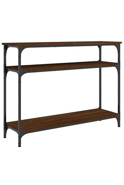 vidaxl Măsuță consolă, stejar maro, 100x29x75 cm, lemn prelucrat