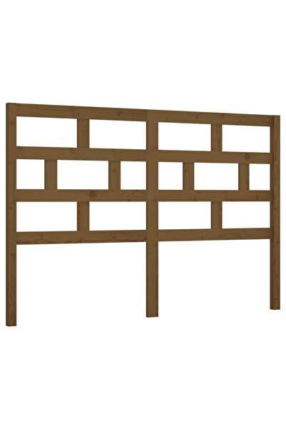 vidaxl Tăblie de pat, maro miere, 146x4x100 cm, lemn masiv de pin