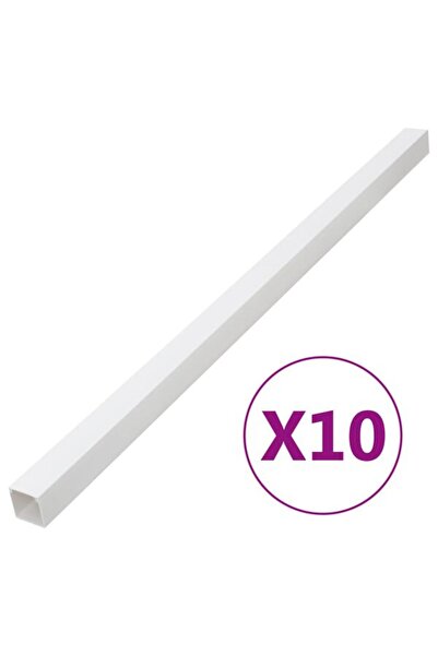 vidaxl Canale de cabluri, 40 x 40 mm, 10 m, PVC