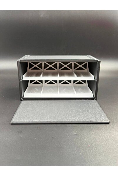3D Atelier 1:64 Ölçek 8 Araçlık Diorama Stand Model Araç Sergileme Platformu