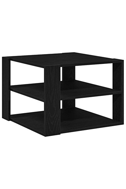 vidaxl Masă de cafea Stejar Negru 58 x 58 x 40 cm Lemn compozit