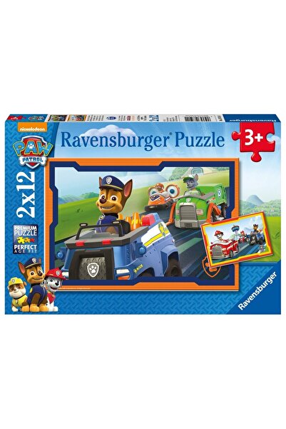 RAVENSBURGER (7591) 2x12 Τεμάχια Παζλ Paw Patrol Σε Δράση