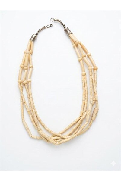 Generic Brand Bone necklace - cream