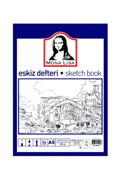 Generic Brand كتاب رسم موناليزا 50 ورقة مقاس A5 120 جرام