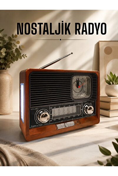 atastore2017 Nostaljik Radyo USB,AUX Ve SD Kart Girişli Bluetooth Bağlantılı - Lisinya