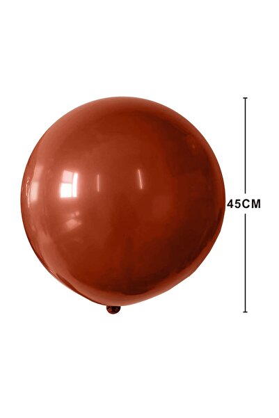 Balloon Σετ 10 μεγάλων μπαλονιών λάτεξ, καφέ, 45 εκ.