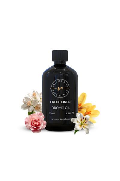 Scentscircle Fresh Linen Aroma Diffuser Oil 250ml | Premium Fragrance Oil