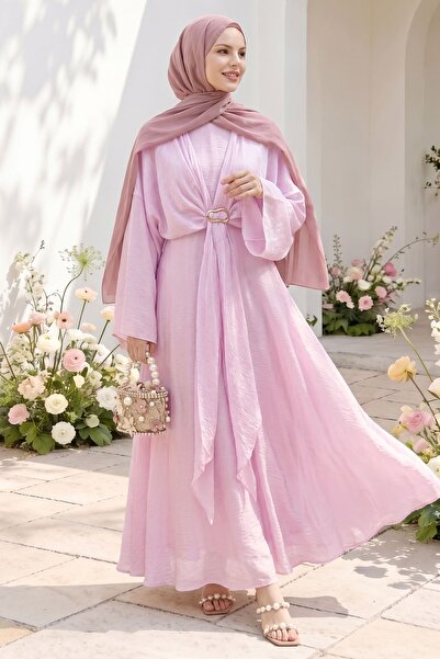InStyle Pink Dress with Buckle Bolero