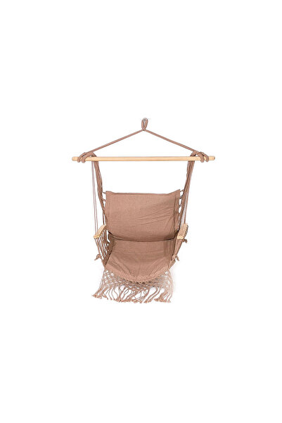 Target Home Κρεμαστή κούνια-πολυθρόνα υφασμάτινη Decor Makrame μπεζ 45x45x100...