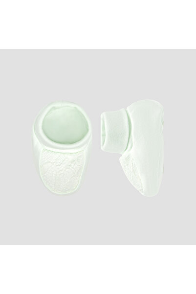 giggles Booties with Lace Panel, Slip-On