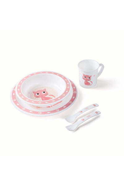 CANPOL Babies Set Plastic Pentru Masa, Cute Animals-Cat 4/401_Pin