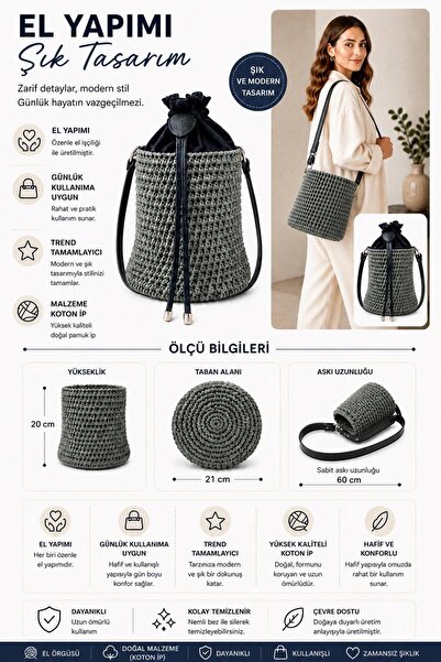 maycollection Handmade Stylish Design Bucket Shoulder Bag