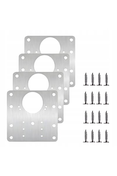 VERK Kit reparatie balamale, fixare usi mobila, 4 placi cu suruburi