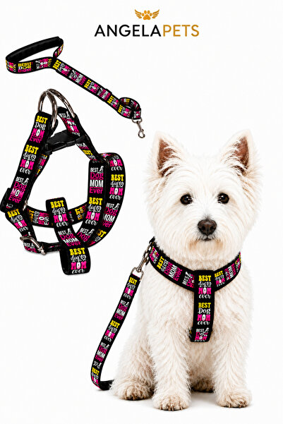 Angelapets Dog Chest Harness and Walking Strap Set