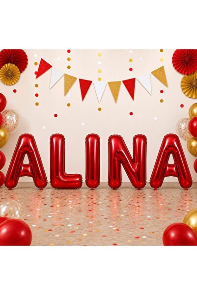 Flippy Μεταλλικά Μπαλόνια Φύλλου, Φλίπι, Σετ ALINA Άνω-Κάτω, Ηλίου ή Αέρα, Πε...