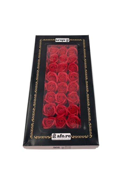 AFO Set 50 Trandafiri Sapun Parfumati Calitatea II Rosu