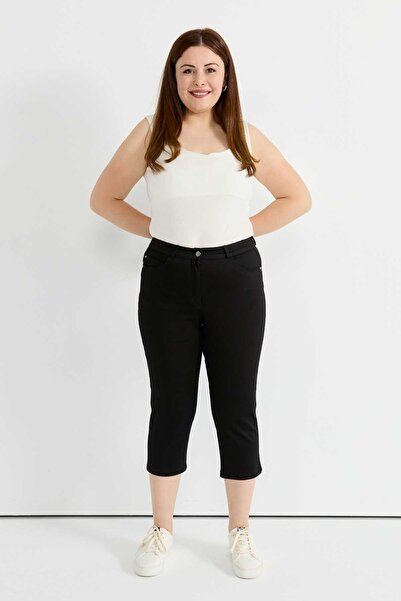 Selen Normal Bel Normal Siyah Kadın Pantolon 25YSL5381-BB