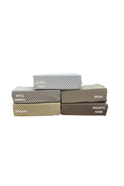 Linea Home ΣΕΤ 3 ΤΕΜ. ΕΛΑΣΤΙΚΟ ΚΑΛΥΜΜΑ ΖΑΚΑΡ ΤΥΠΟΥ ΒΑΦΛΑ ΜΕ ΧΡΥΣΑ ΣΤΟΙΧΕΙΑ LH...