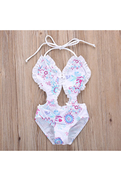 drool Costum de baie intreg alb (Marime: 130)