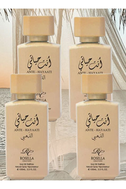 ROSELLA 4 Pieces Ante Hayaati Golden Perfume 100ML