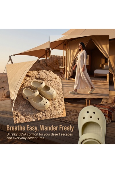 Dhiaa Walk Casual Ladies Waterproof EVA Mary Jane Clogs Quick Dry Drainage Ho...