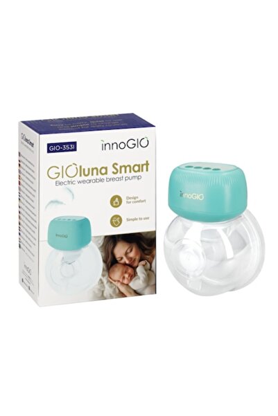 InnoGio Pompă de sân electrică GIOluna Smart, 3 moduri, 9 nivele, albă, compactă