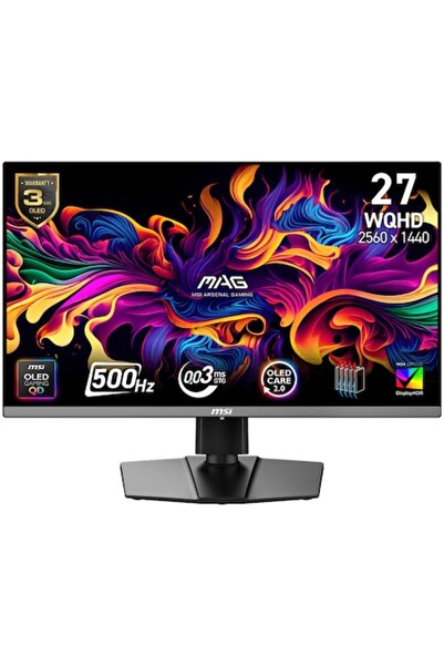 MSI MAG 272QP QD-OLED X50 26.5'' WQHD 500Hz 0.03ms Геймърски монитор